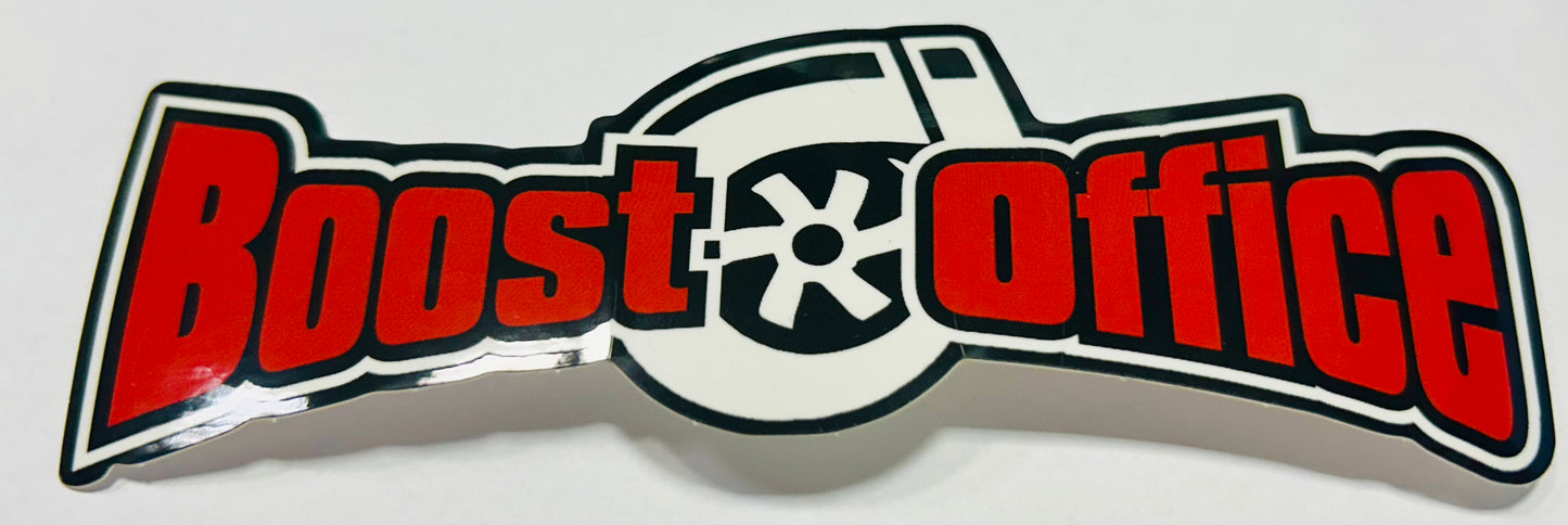 Vinyl Sticker "Boost Office" old style 165x65mm